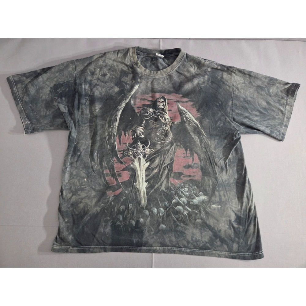 Vintage The Mountain Shirt Mens 3 Extra Large Gray Death Wish Cloud Wash Y2K